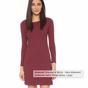 Madewell Sailor Sorbonne Dress NWT